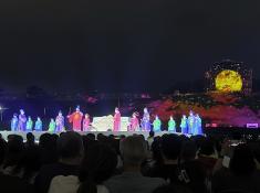 historische Kampfshow an der Festung in Suwon