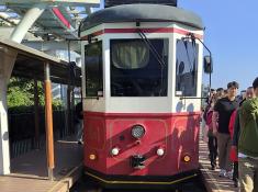 alte Bahnstrecke entlang der Küste in Busan
