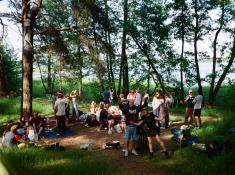 Picknick im Mezapark am Rand von Riga