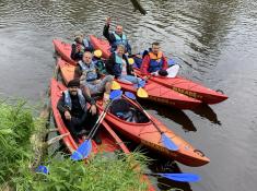 Kanutour durch den Fluss Gauja und den gleichnamigen Nationalpark in Lettland