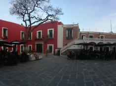 Beginn des Barrio del Artista in Puebla Center