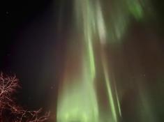 Aurora borealis in Saariselkä (Finnland)