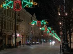 Vilnius bei Nacht