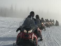 Snowmobile in Lappland